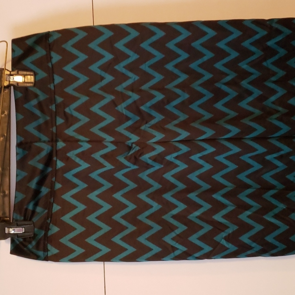 Worthington Black & Teal Striped Pants